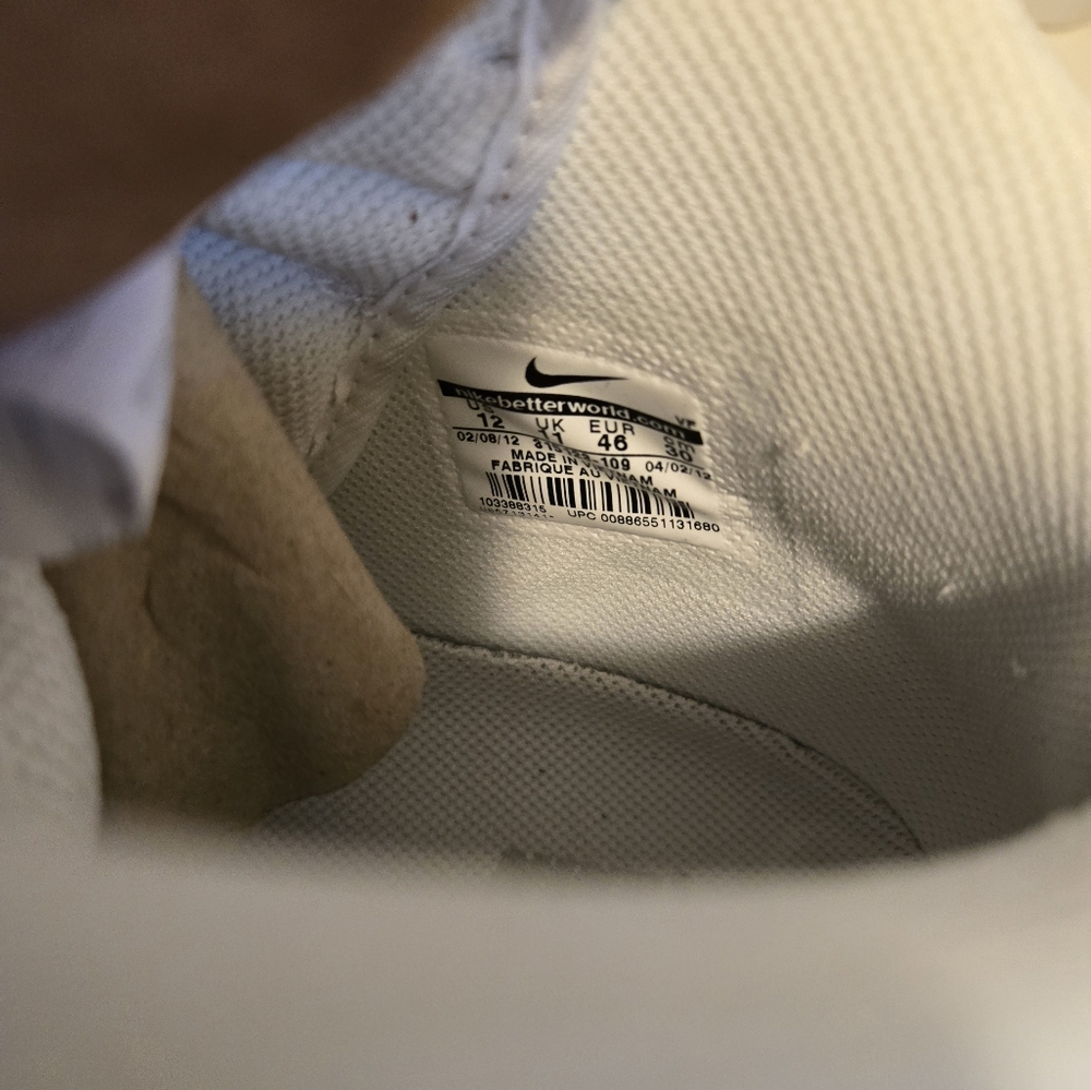 Size 12 - Nike Air Force 1 '07 Mid White Silver - Picture 11 of 11